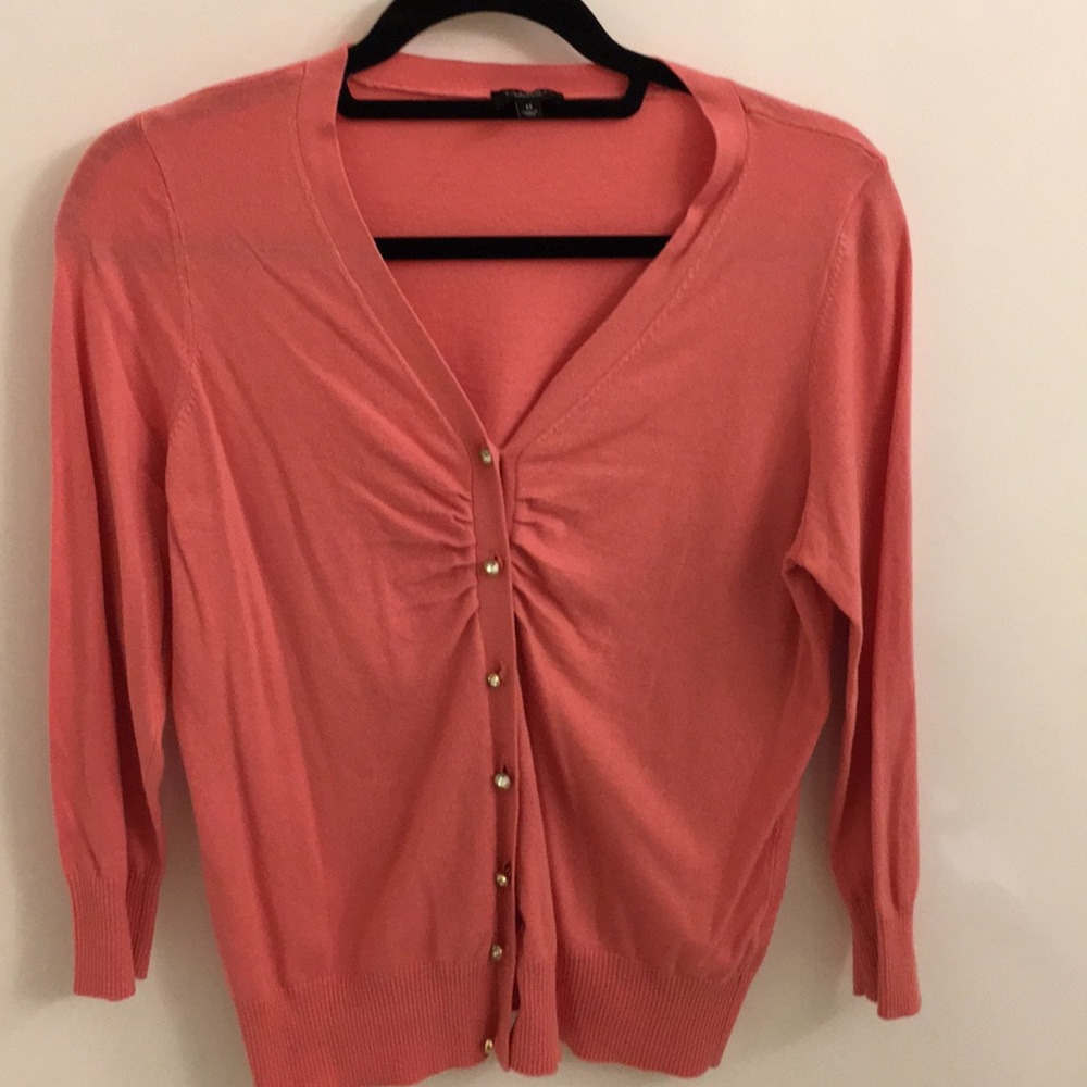 TALBOTS PINK CARDIGAN SIZE M